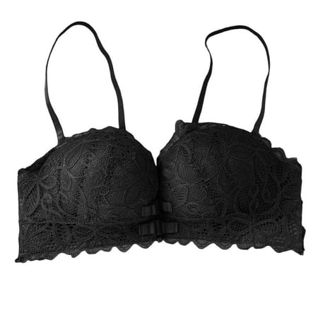 

Women s Bra Comfortable Front Button Style Gathering Large Collection Side Beautiful Back Summer Thin Bras For Women