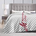 thumbnail image 4 of Muhlenberg College Logo Fleece Blanket, Very Soft Microfiber Flannel Blanket for Couch Warm and Cozy for All Seasons, Black, 4 of 6