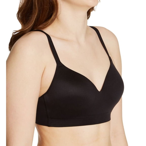 Hanes Ultimate Women's Wireless Bra with No-Dig Support & Lift Black S