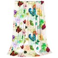 thumbnail image 2 of Fotbe Floral Vintage Manta de Franela Acolchonada con Estampado, Súper Suave y Esponjosa, Extra Grande para Sofá, Cama, Uso Todo el Año-80"x60", 2 of 7