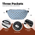 thumbnail image 4 of Naloa Terrier Print Running Belts for Men Women,Running Fanny Pack with 2-Zipper Pockets,Waterproof Waist Pack for Travel Hiking Running Outdoor Sports, 4 of 8