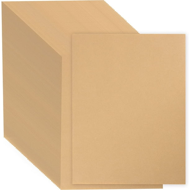 Kraft Paper Sheets, 50 Pack, 8.5 x 11", Kraft Paper, Brown Craft Paper, Craft Paper Sheets