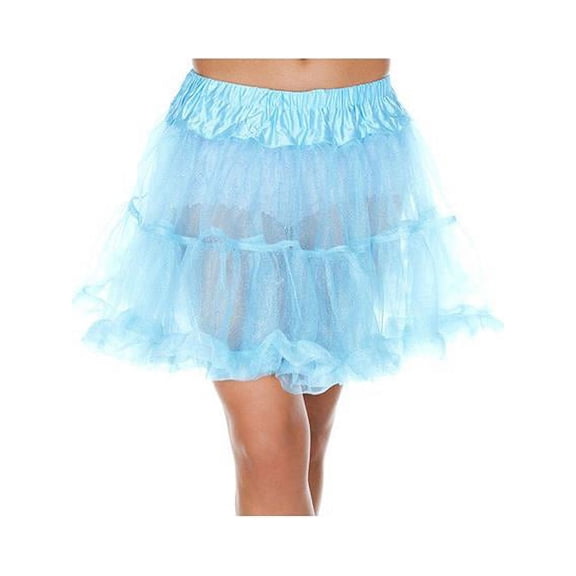 Music Legs Women's Tulle Petticoat; Blue 711-BLUE