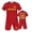 1-Red274, variant on Customized Diy Soccer Uniform for Kids and Adults Shorts Set Sportswear, Sizes 2-3