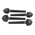 thumbnail image 5 of 4PCS Fine Tune Peg Black Ebony Pre Punched Handmade Wear Resistant Cello Tuning Peg for Replacement, 5 of 8