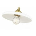 thumbnail image 2 of 820P14-OBR-Z-Lite-Paloma - 1 Light Pendant In Modern Style-6.25 Inches Tall and 14 Inches Wide-Olde Brass Finish-Gloss Opal Glass Color, 2 of 2