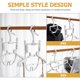 thumbnail image 3 of Folding Clothes Rack Skirt Hangers Portable Clothes Hangers Jean Hangers Hooded Folding Hanger, 3 of 3