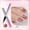B, variant on 7 in 1 Nail Care Cat Eye Pen, Shimmer Nail Serum Pen, Glossy Nail Strengthening Pen, Beginner-Friendly Portable DIY Manicure Tool