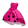 thumbnail image 3 of IBTOM CASTLE Toddler Baby Girl Polka Dots Mini Tutu Dress Mouse Ears Princess Costume Kids Birthday Fancy Dress up Halloween Christmas Carnival Party Cosplay Clothing Set 2-3 Years Hot Pink, 3 of 8
