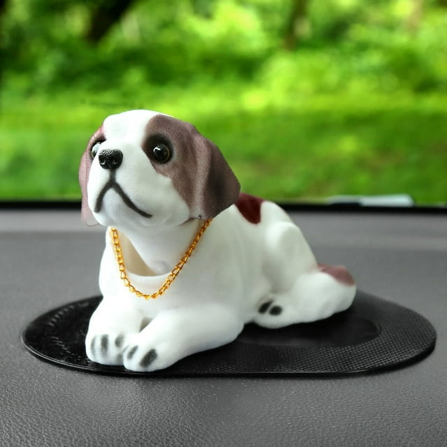 Perros San Bernardo moviendo la cabeza, juguete para salpicadero de coche, perros con cabeza que asienten, cachorro para salpicadero de coche, decoración de vehículo