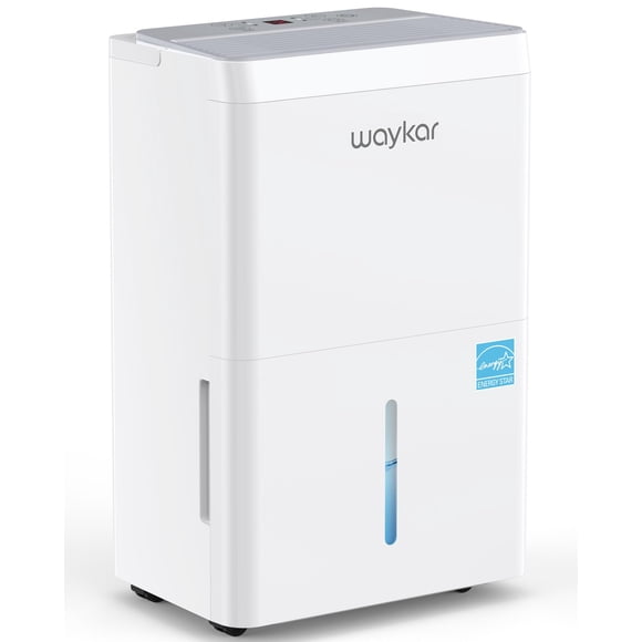 Deshumidificador Waykar Energy Star 2025 De 120 Pintas Para Habitaciones Grandes En El Sótano Del Hogar De Hasta 6000 Pies Cuadrados. Pie. - Descongelación Automática Ultra Silenciosa (40 Db) Modo De