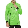 thumbnail image 3 of TOPTIE Men's Official Soccer Long Sleeve Referee Jersey USSF Pro Uniform-Green-M, 3 of 8