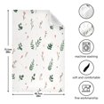 thumbnail image 3 of Floral Pattern with Leaves Decorative Waffle Towel Kitchen Dishcloth 28x18in Multi-Use Tea Towel, 3 of 7
