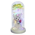 thumbnail image 1 of mnjin beauty and the rose,enchanted flower with led light &red roses. birthday yellow, 1 of 5