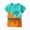 Z02-Light Green, variant on Toddler Boy Clothes 2 Pieces Cotton Spring Summer Short Sleeve T-Shirt and Shorts Clothing Set(Light Green,12-18 M)
