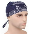 thumbnail image 5 of 4 Pieces Mens Cotton Chemo Cancer Head Scarf Hat Headwear, 5 of 9