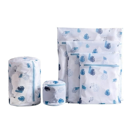 

5pcs/set Portable Underwear Socks Cute Print Mesh Laundry Bag Storage Organizer