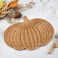 thumbnail image 5 of Fall Harvest Rattan Pumpkin Placemat (Set of 4), 5 of 5