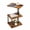 Brown, variant on C Shaped Swivel End Table with Storage, Height Adjustable from 18 to 33 Inch for Couch, 360° Rotating Tabletop, 3-Tier Shelf, Multipurpose Side Table for Living Room Bedroom