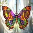 thumbnail image 3 of Butterfly Stained Glass Acrylic Suncatcher - Trippy Rainbow Window Art With Bold Wings - Boho Gift For Free Spirits & Color Lovers, 3 of 5