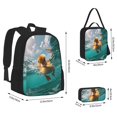 thumbnail image 2 of Balery Underwater Swimming Duck Mochila escolar 3 en 1 para niños: mochila resistente con lonchera térmica y estuche para lápices. Mochila escolar para niños y niñas., 2 of 7