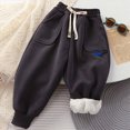 thumbnail image 7 of Gibobby Boys Pants Cargo Pants For Toddler Kids Boys 12 Months 2T 3T 4T Wide-Leg Elastic Waist Loose Long Pants Toddler Boys Clothes Little Boys Winter Pants(7-8 Years,Grey), 7 of 7