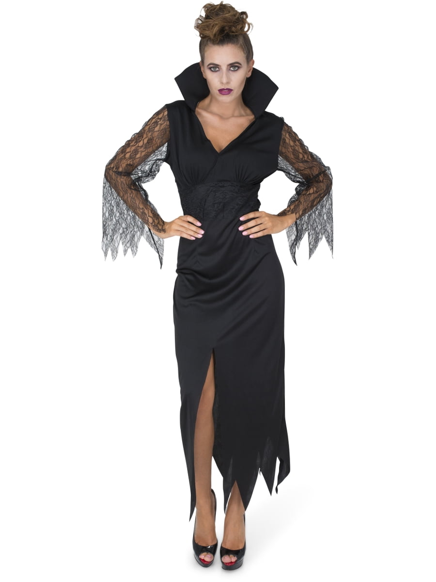 Splendiferous Costumes Dark Fallen Angel Women's Halloween Costume with  Blackened Wings, M (8-10) - Walmart.com