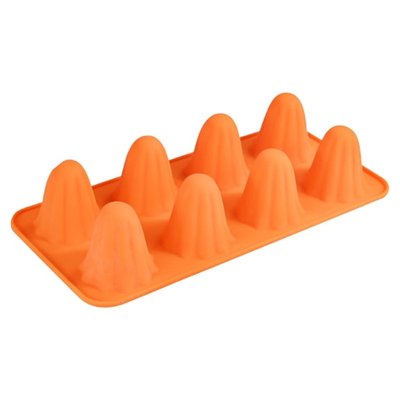 Clearance Sale | Silicone Halloween Baking Mold with Bat Pumpkin and Ghost Designs, 6-8 Cavity Non-Stick Kitchen Tool