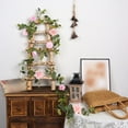 thumbnail image 3 of Artificial Daisy And Eucalyptus Leaf Vine With Butterfly 6 2Ft Home Decoration For Weddings And Special Events, 3 of 8