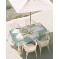 thumbnail image 3 of 60x84 Inch Outdoor Tablecloth with Umbrella Hole Zipper Rectangle Blooming Flowers Rectangular Tablecloths Outside Waterproof Watercolor Garden Summer Botanical Patio Table Cover for Picnic Party, 3 of 8