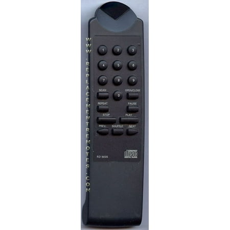 - MISCELLANEOUS RD6835 (p/n: RD6835) CD Player Remote Control (refurbished)