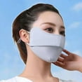thumbnail image 5 of Protector solar para mujer de alto valor anti-ultravioleta para esquinas de ojos, máscara de sombra de seda helada de verano para rostro completo, transpirable, 5 of 5