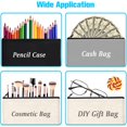 thumbnail image 3 of ZeeDix 12pcs Blank Canvas Pouch DIY Pencil Bag Multipurpose Cosmetic Travel Storage Bag(Black+Grey+Beige), 3 of 6