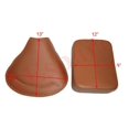 thumbnail image 3 of Vespa Front & Rear Seat Tan Faux Leather Without Frame PX 150 VBB VBA Supper, 3 of 5