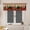 Color 7, variant on AshasdS Farmhouse Plaid Christmas Trees Window Valance Rustic Holiday Short Curtain Rod Pocket for Kitchen