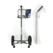 Drive DeVilbiss Healthcare Black Chrome Plated Steel Adjustable Oxygen Cart Roller Stand