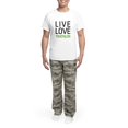 thumbnail image 5 of CafePress - Live Love Triathlon Men's Light Pajamas - Men's Light Loose Fit Cotton Pajama Set, 5 of 7
