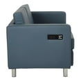 thumbnail image 3 of Office Star Products Atlantic Loveseat with Dual Charging Station in Dillon Blue Fabric K/D, 3 of 5