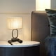 thumbnail image 4 of RKSTN Wall lamps Bedside Table Lamp With 2 USB Charging Portsh And 2 AC Sockets Press Lamp With Fabric Linen Shade For Living Room Bedroom Office Reading Work, 4 of 8