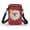 Santa Claus Star Pattern Design, variant on HELLHERO Shoulder Bag Christmas Snowman Pattern 4.33"x1.97"x7.09" Women Adjustable Shoulder Strap Women for Daily Commute or Casual Outings with Zipper Closed