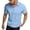 Sky Blue, variant on SGMVNU Men's Classic Short Sleeve Knit Shirt Casual Summer Top Breathable Blend Comfort Fit Solid Color Tee for Business Sky Blue XXL