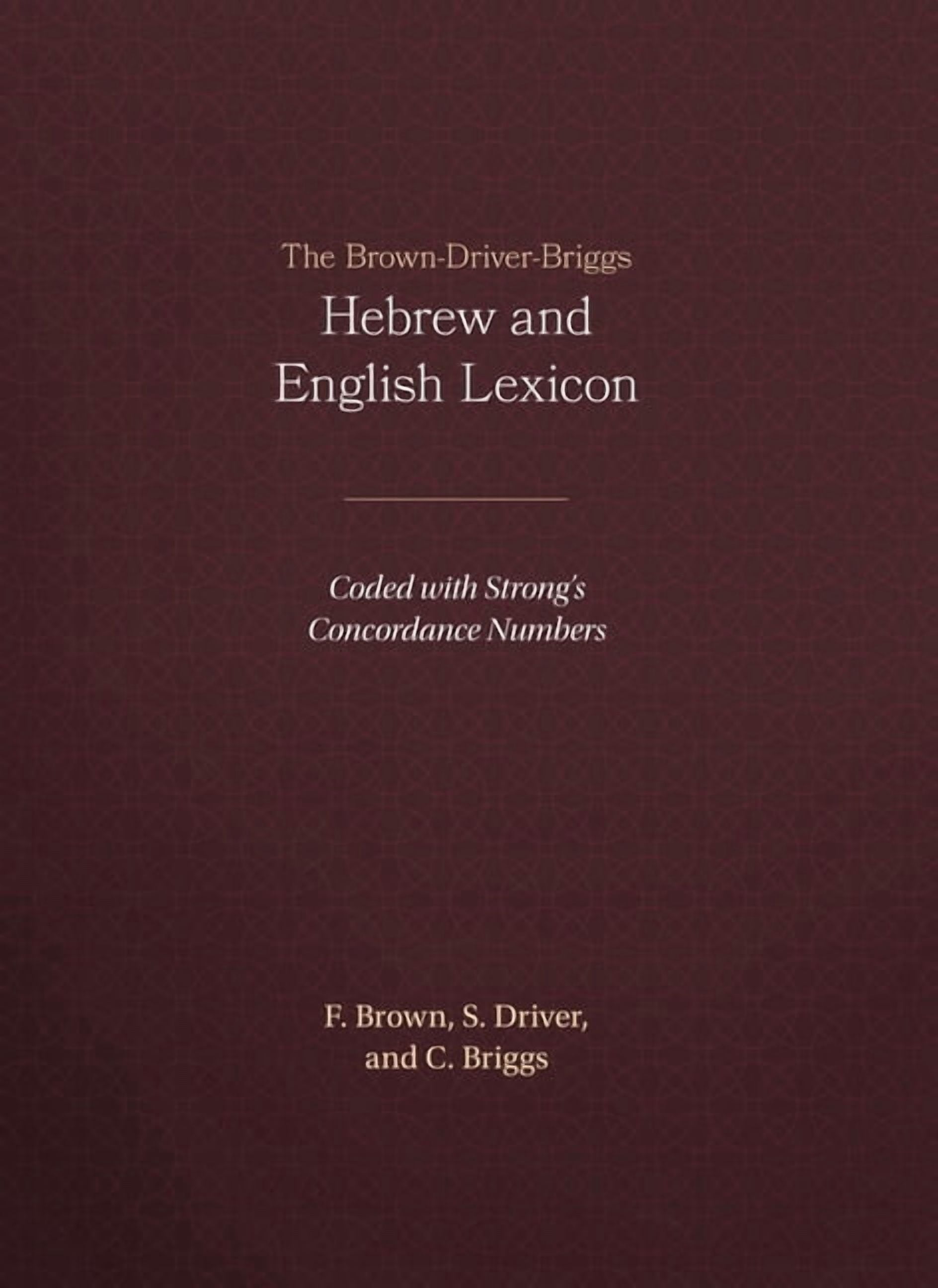 The Ancient Hebrew Lexicon of the Bible (Hardcover) - Walmart.com