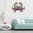 thumbnail image 3 of Decoración de Pared BLESIY Cangrejo de Metal Escultura Colgante para Patio, 3 of 7
