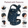 thumbnail image 4 of Momcozy Porte-Bébé du Nouveau-Né au Tout-Petit - Porte-Bébé Ergonomique, Léger pour Nourrisson pour 7-44lbs, Idéal pour Garder les Mains Libres, Soutien Lombaire Renforcé, 4 of 7