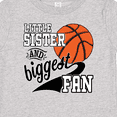thumbnail image 4 of Inktastic Little Sister and Biggest Fan Basketball Player Girls Baby T-Shirt, 4 of 5