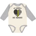 thumbnail image 3 of Inktastic Dispatcher Mommy Gold Line Emergency Boys or Girls Long Sleeve Baby Bodysuit, 3 of 5