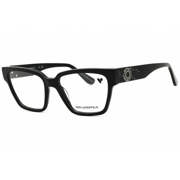 KARL LAGERFELD KL6112RN 001 Women's Black Acetate Frame Eyeglasses
