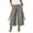 Gray, variant on Cargo Capri Pants for Women Hight Waisted Baggy Work Business Cropped Capris Loose Fit Casual Lounge Wide Leg Bottoms with Pockets