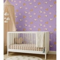 thumbnail image 5 of S4Sassy Peel & Stick Vinyl Wallpaper, Farm Animal Print Wallpaper Contact Paper Waterproof - Purple, 25"x360" ,Removable Walls Covering for Kids room wall decor, Baby Room, Playroom, 5 of 9