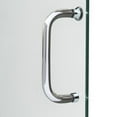 thumbnail image 5 of DreamLine Infinity-Z 32 in. D x 60 in. W x 74 3/4 in. H Frosted Sliding Shower Door in Chrome and Center Drain Black Base, 5 of 16